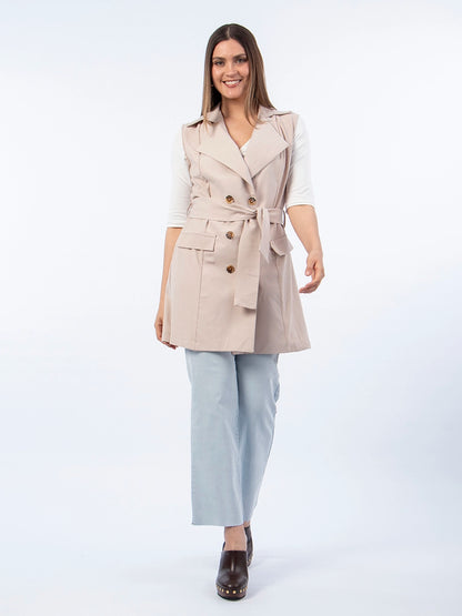 Chaleco Trench Beige