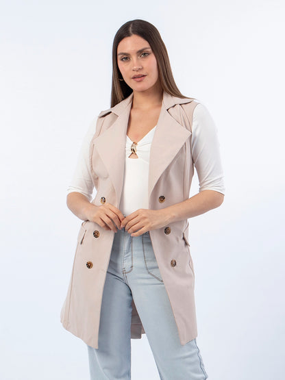Chaleco Trench Beige