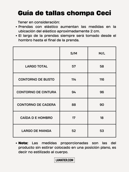 Chompa tejida Ceci de Rayas - Chompa de La Matier