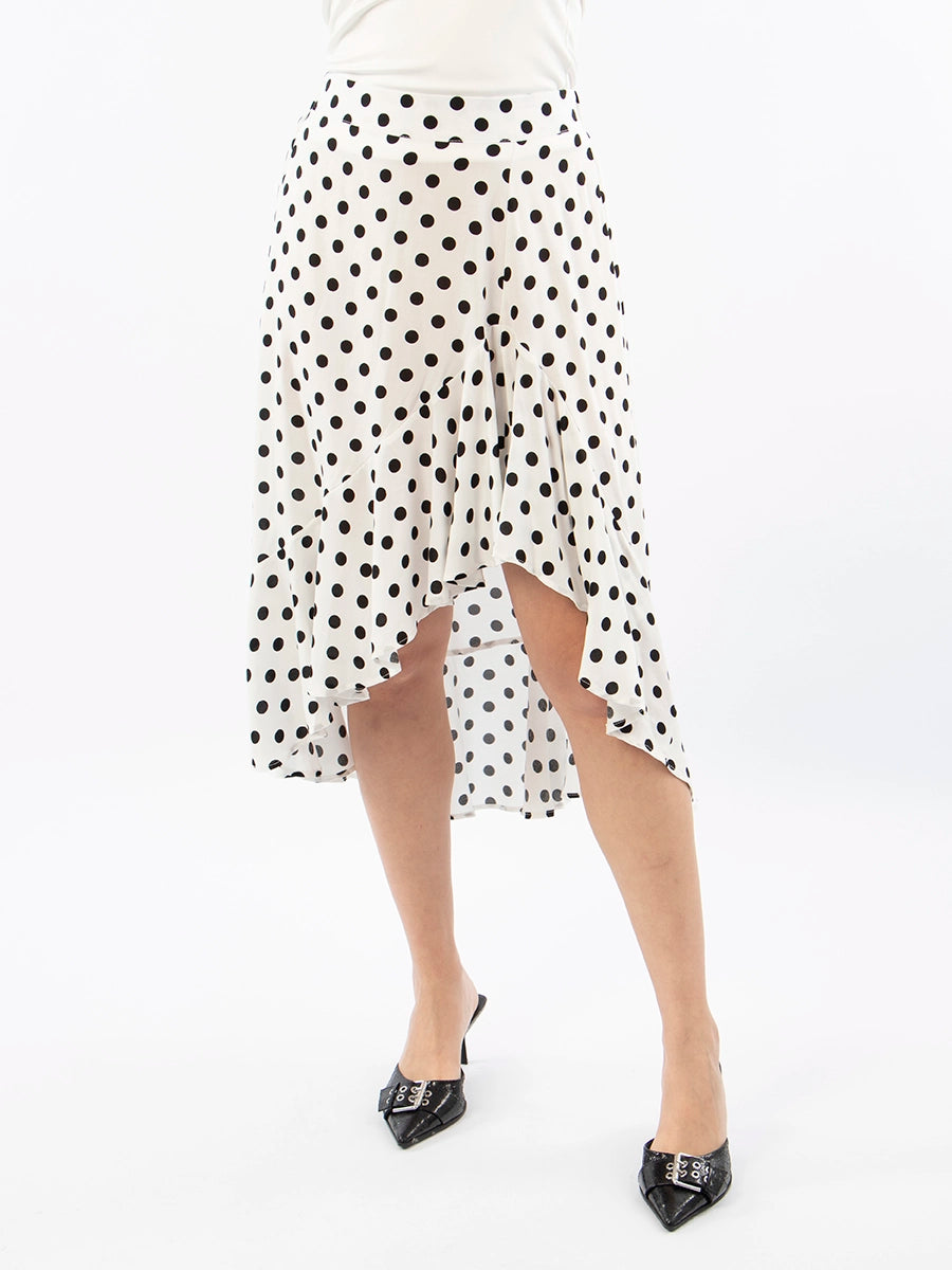 Falda Dots Blanco