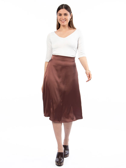 Falda Lira Marrón