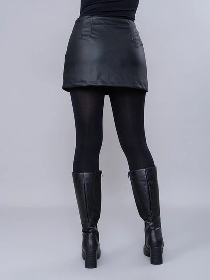 Falda/Short en Cuerina Mery - Falda de La Matier