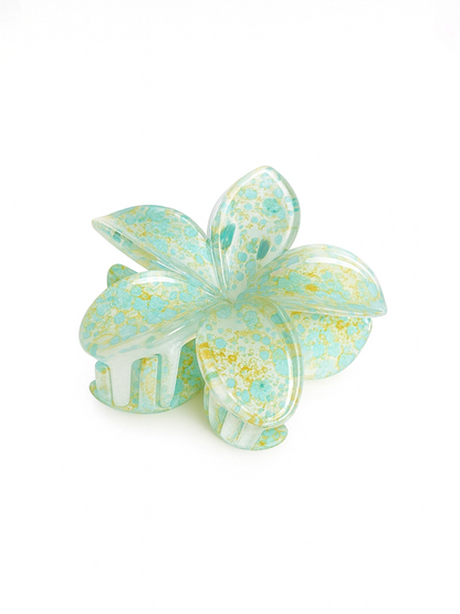 GANCHO ACRILICO FLOR JAZPEADO