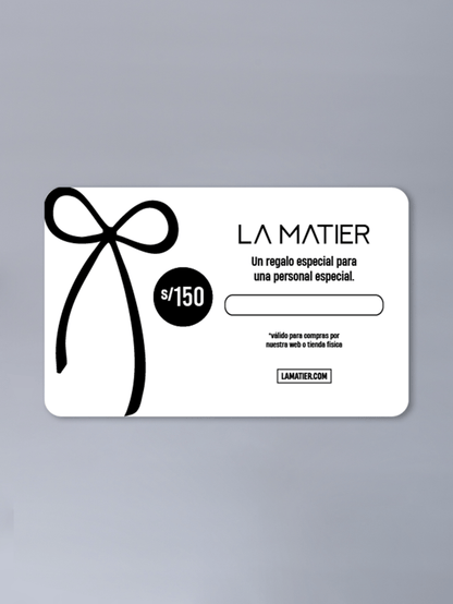 Gift Card La Matier - regalo de La Matier