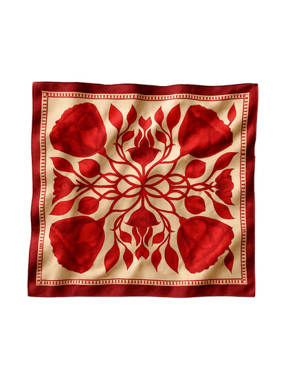 Pañuelo Flores Rojas
