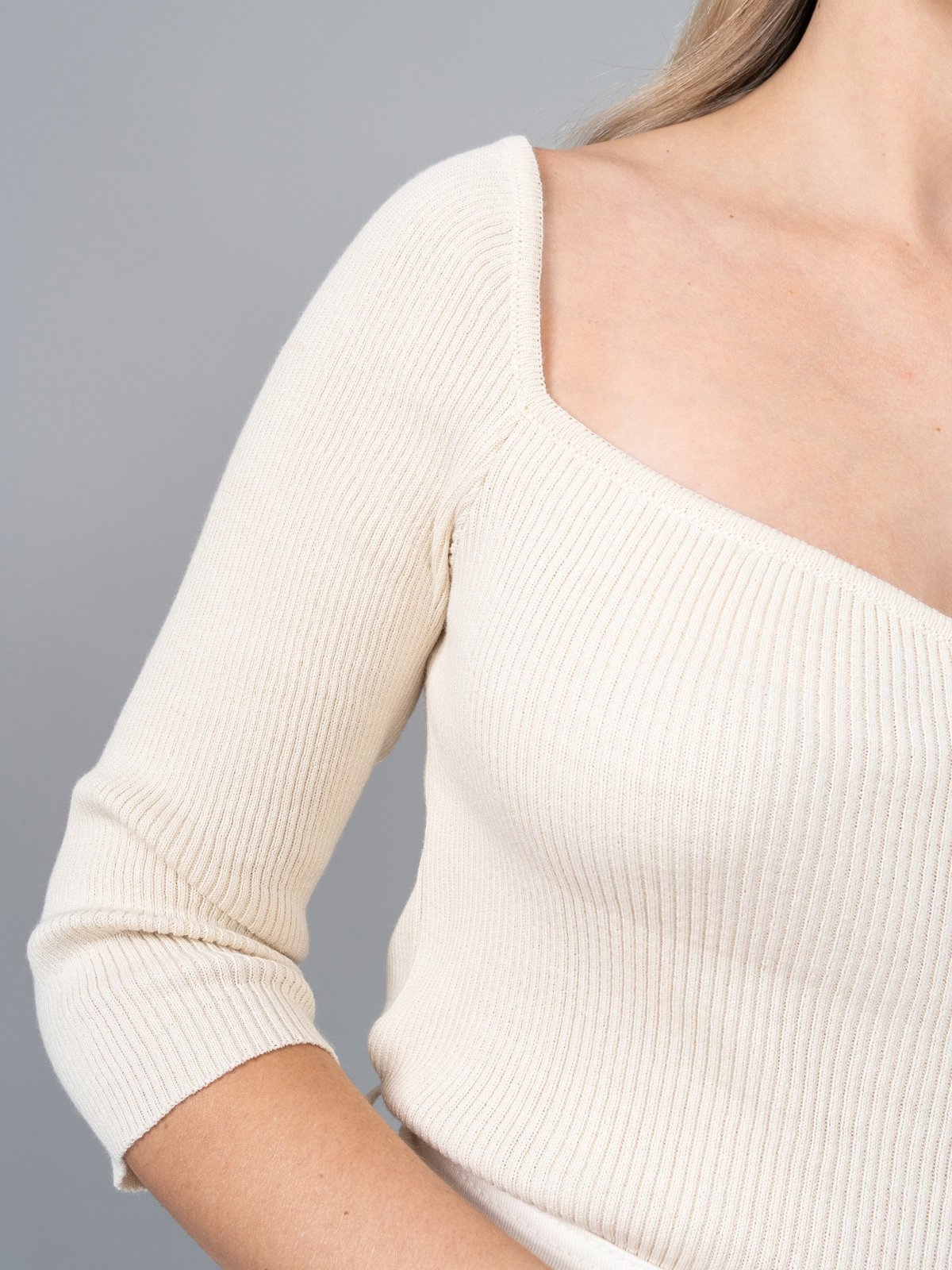 Polo Tejido Mia Beige - Polo de La Matier