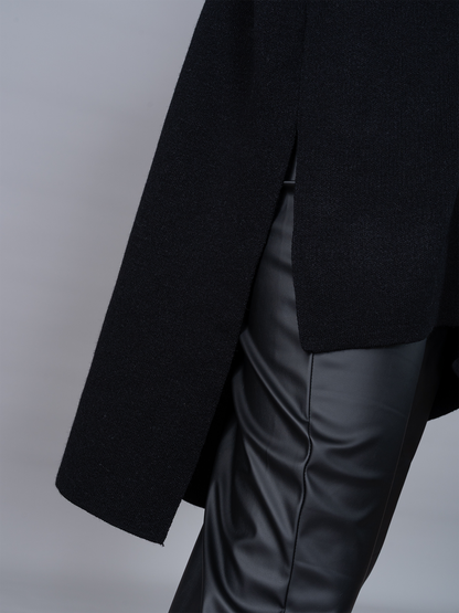 Poncho Tejido Lily Negro 2.0
