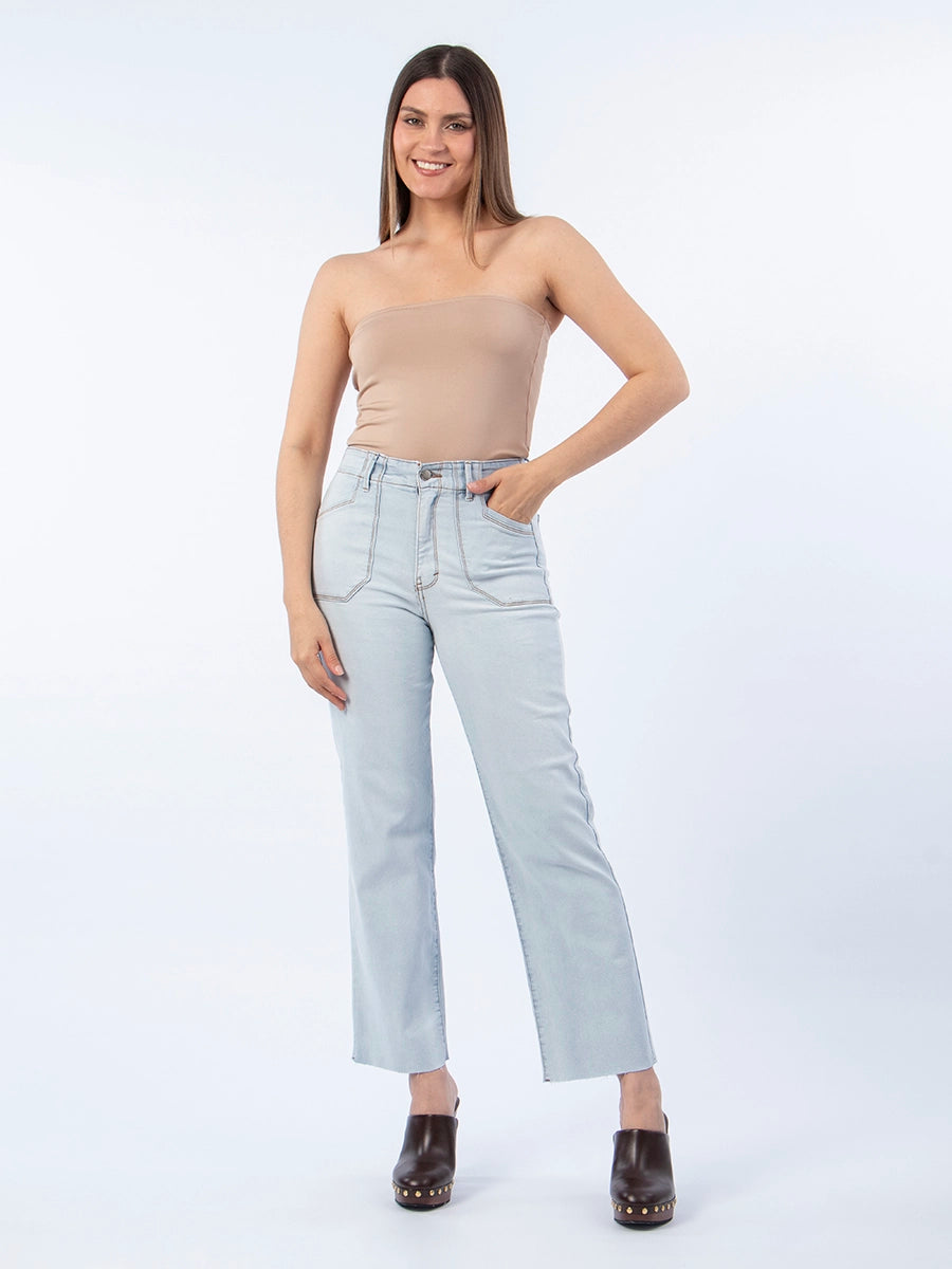 Top Strapless Beige