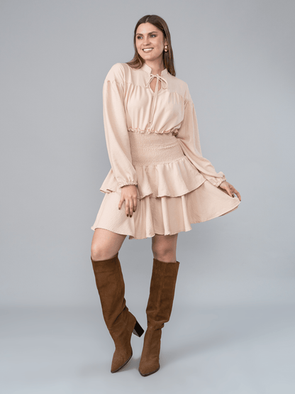 Vestido Ada Beige en Genova - Vestido de La Matier