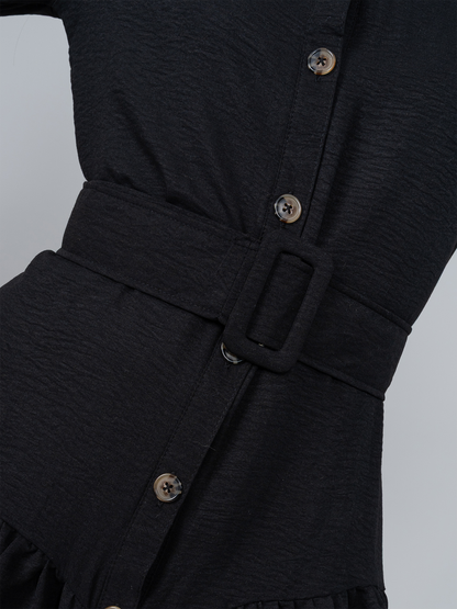 Vestido Alba 2.0 Negro en Chalis