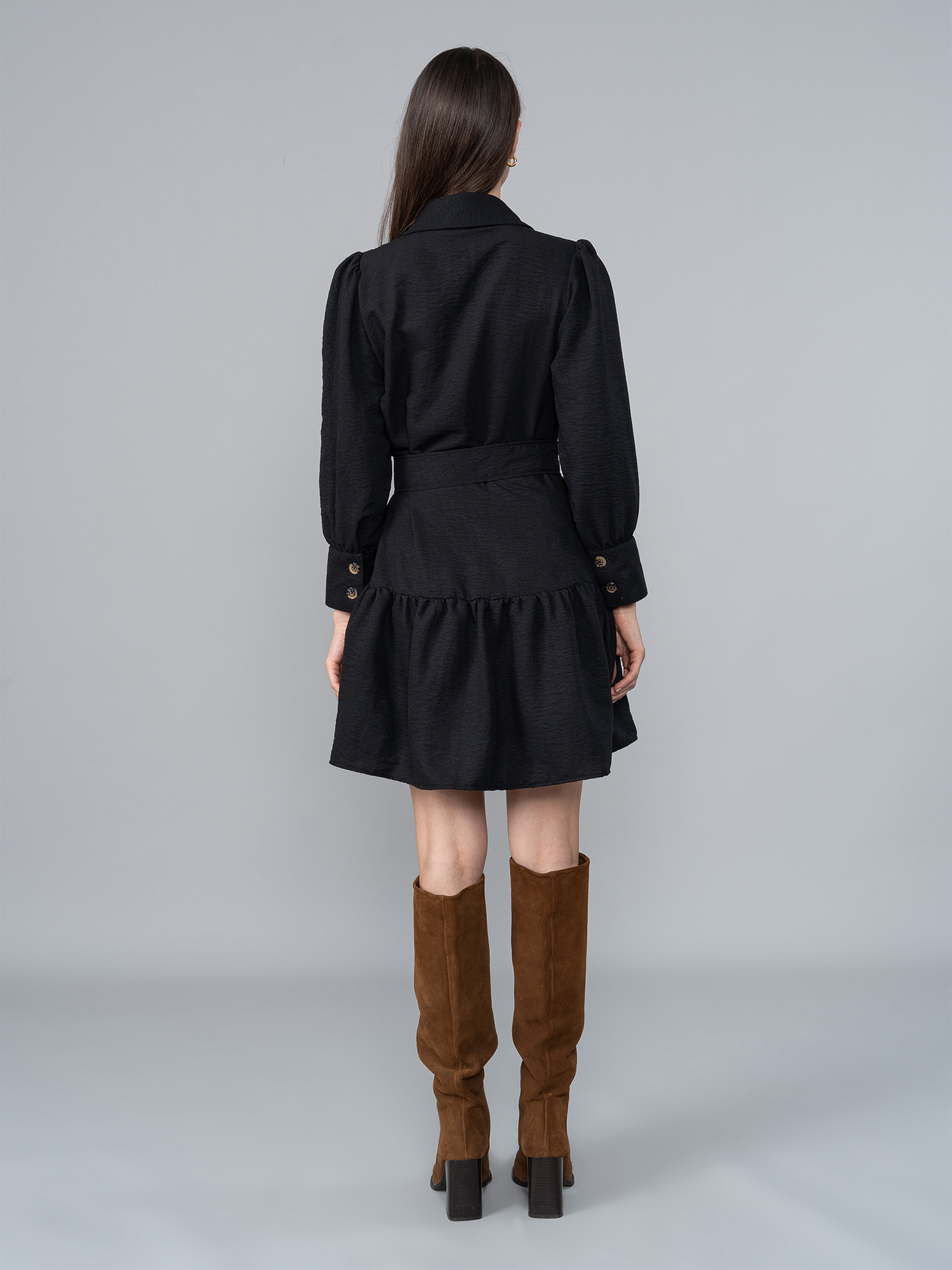Vestido Alba 2.0 Negro en Chalis