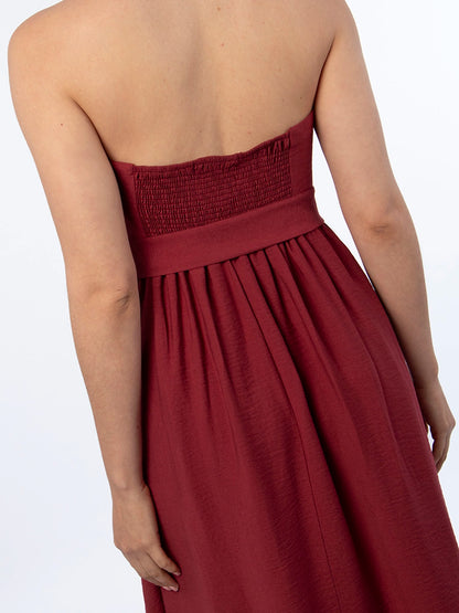 Vestido Elsa Borgoña