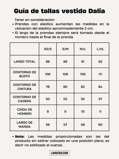 Vestido Dalia Blanco - Vestido de La Matier