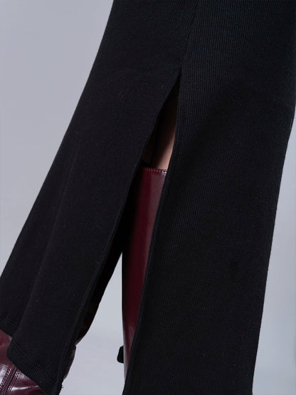 Vestido en Rib Premium Danna Negro - VESTIDO de La Matier