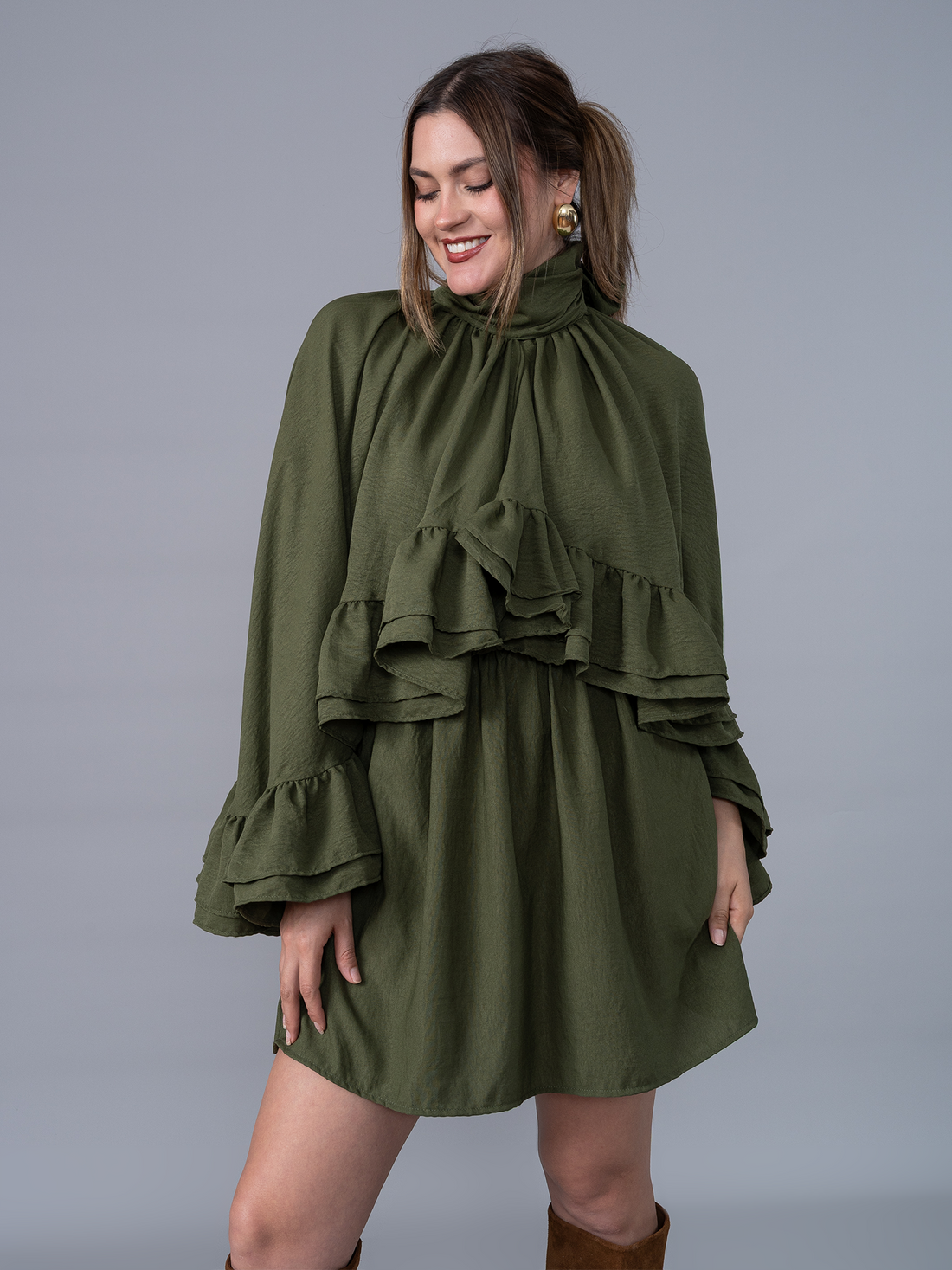 Vestido Julieta Corto Verde