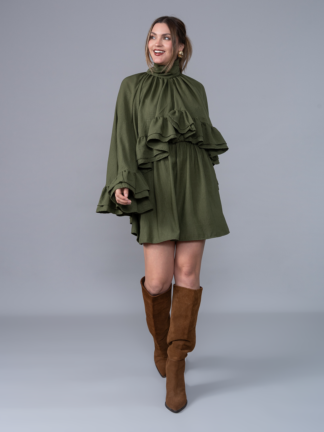 Vestido Julieta Corto Verde