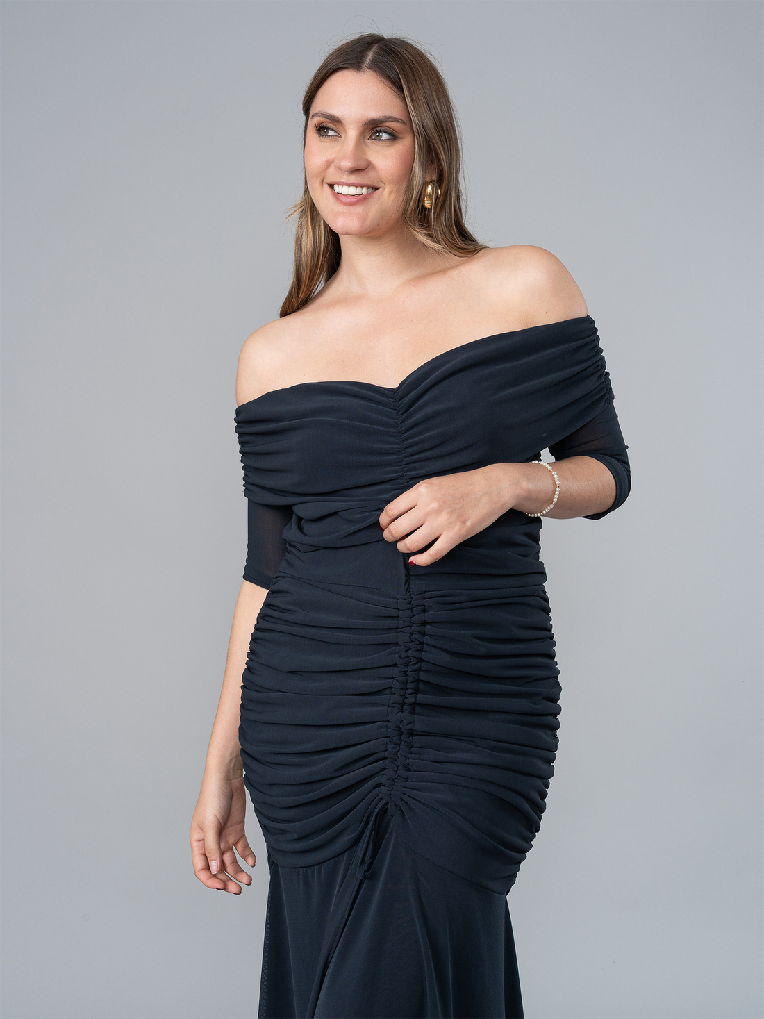 Vestido July Negro en Tul