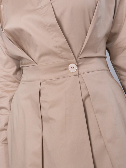 Vestido Renata Beige - Vestido de La Matier
