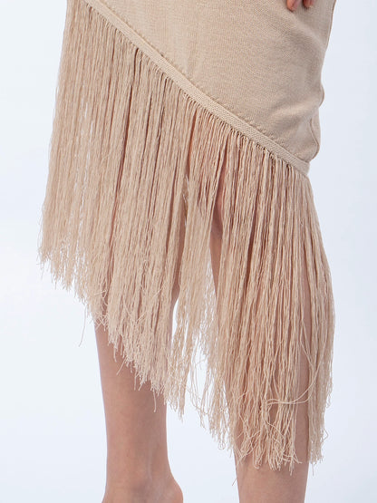 Vestido Tejido Fiorella Beige