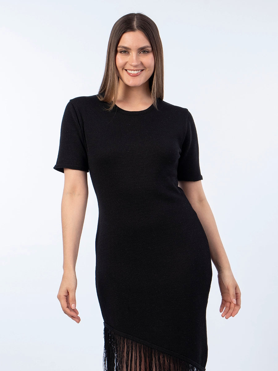 Vestido Tejido Fiorella  Negro