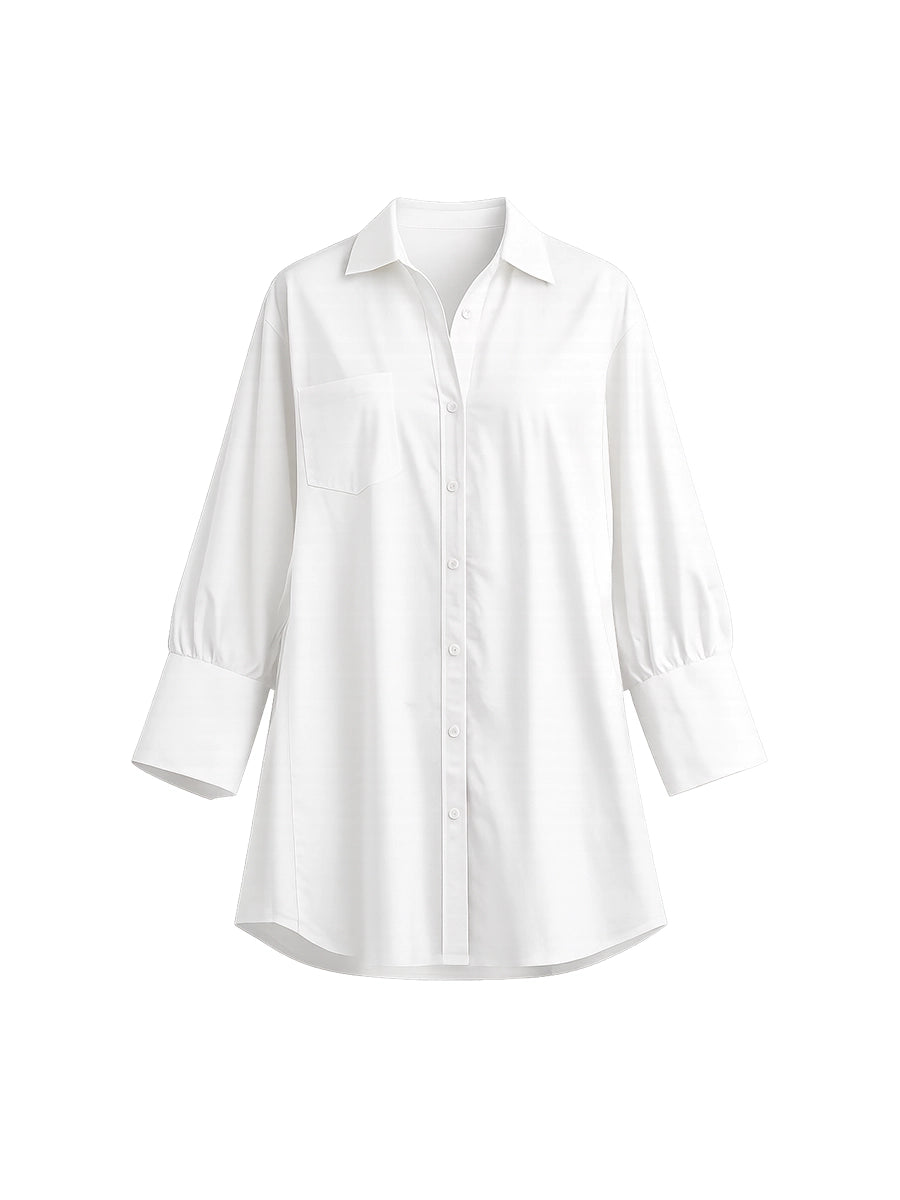 Vestido Camisero Blanco