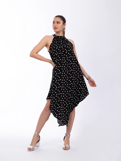 Vestido Fátima Puntos Blanco