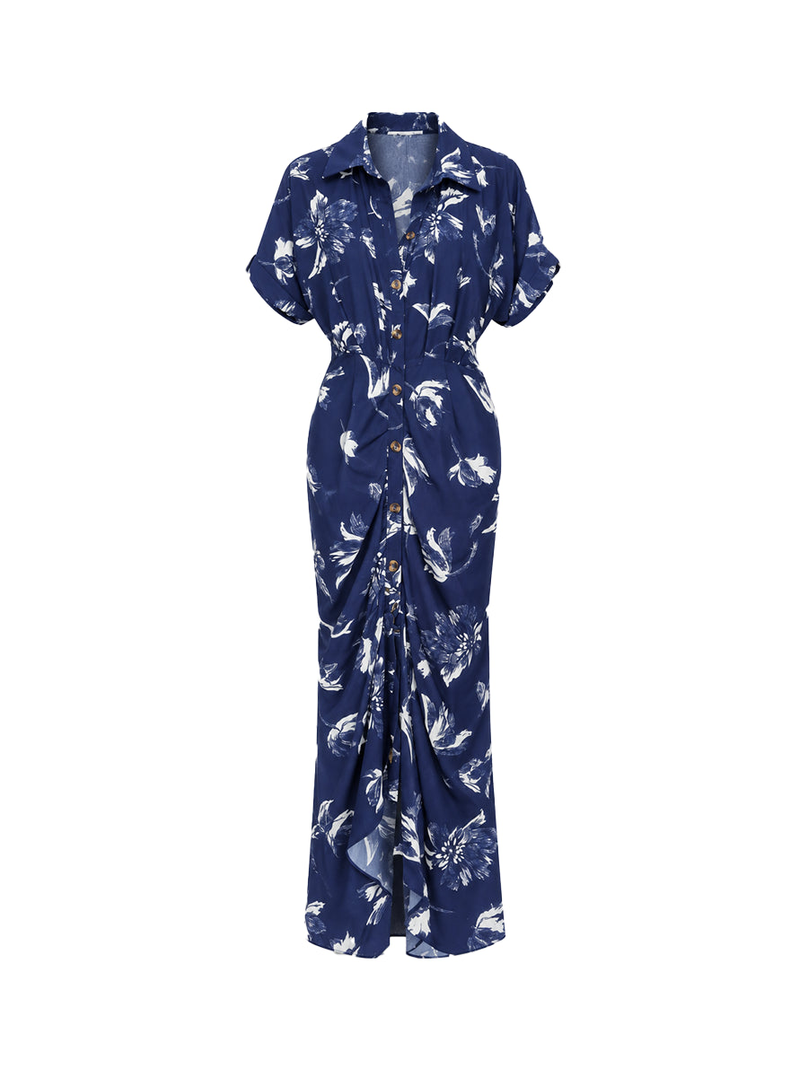 Vestido Floral Azul