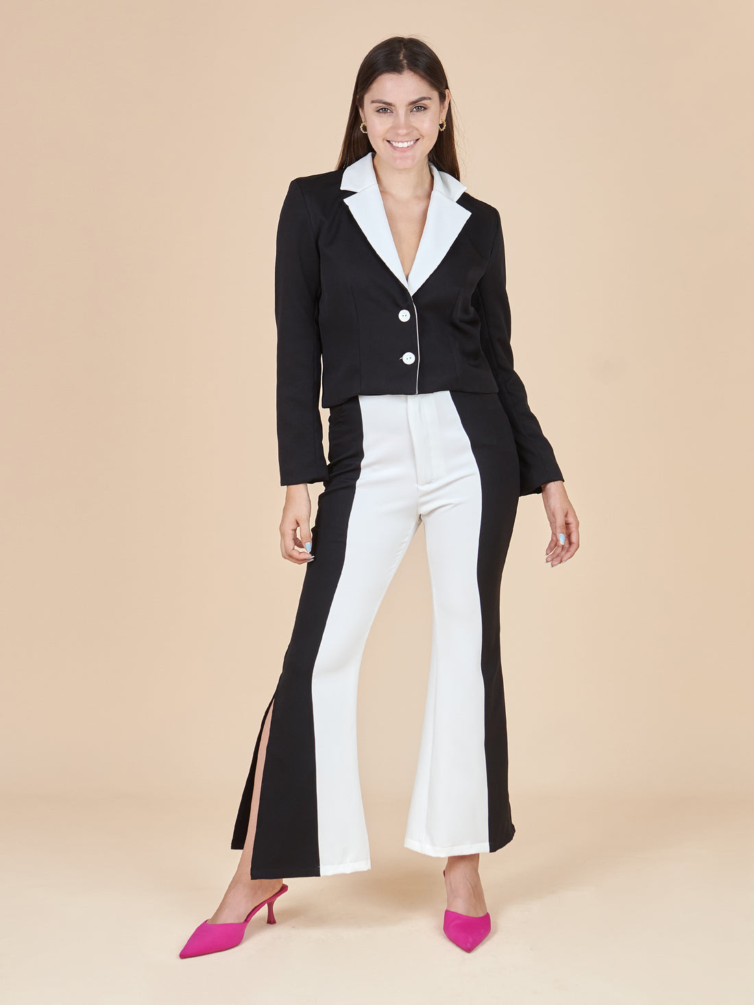 Saco Fran Black and White Closet Sale L/XL